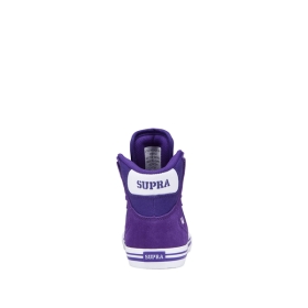 Supra Kids VAIDER Purple/White/white High Top Shoes | CA-19483